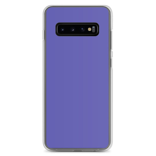 Medium Slate Purple Blue Samsung Clear Thin Case Plain Color CREATIVETECH