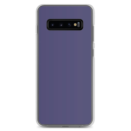 Corn Flower Blue Samsung Clear Thin Case Plain Color CREATIVETECH