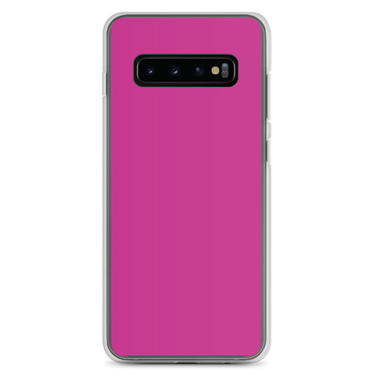 Medium Red Violet Samsung Clear Thin Case Plain Color CREATIVETECH