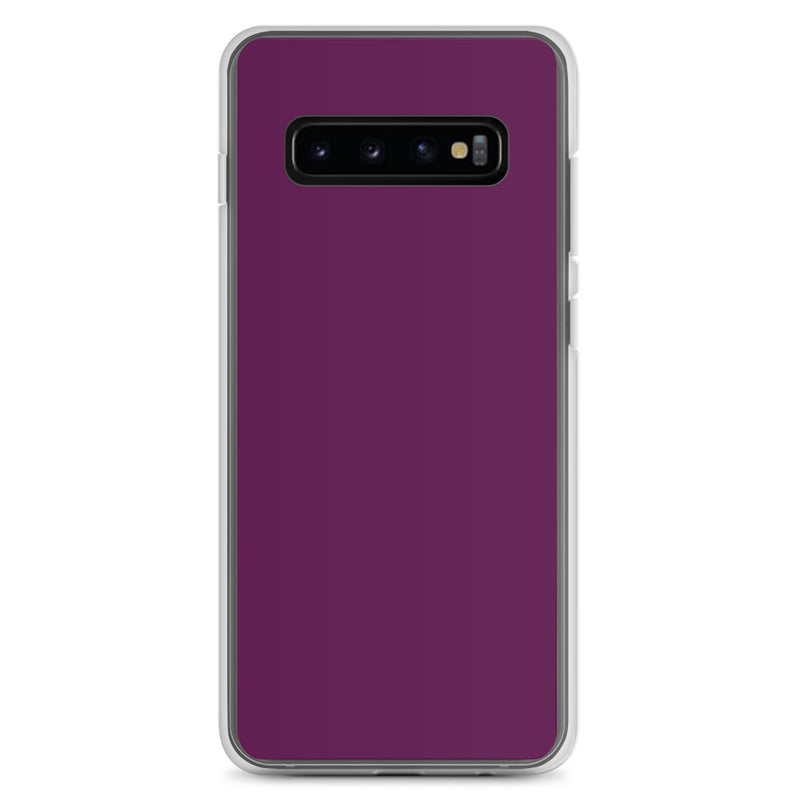 Load image into Gallery viewer, Tyrian Purple Samsung Clear Thin Case Plain Color CREATIVETECH