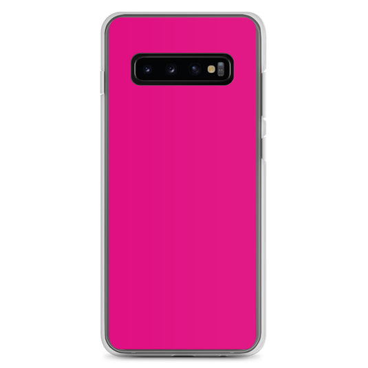 Medium Violet Red Samsung Clear Thin Case Plain Color CREATIVETECH