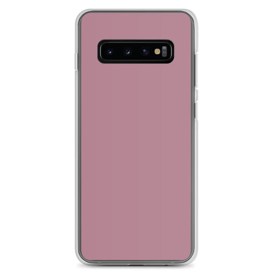 Tapestry Deep Ash Pink Samsung Clear Thin Case Plain Color CREATIVETECH