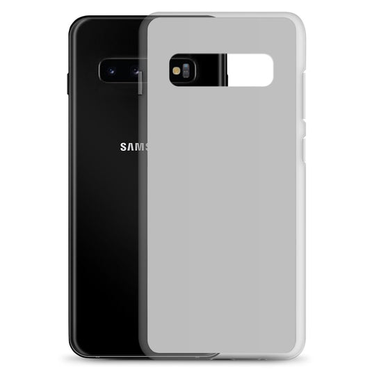Silver Grey Samsung Clear Thin Case Plain Color CREATIVETECH