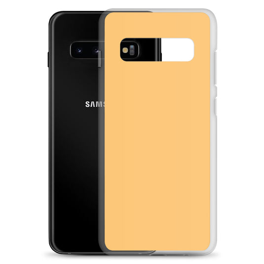 Chardonnay Yellow Orange Samsung Clear Thin Case Plain Color CREATIVETECH