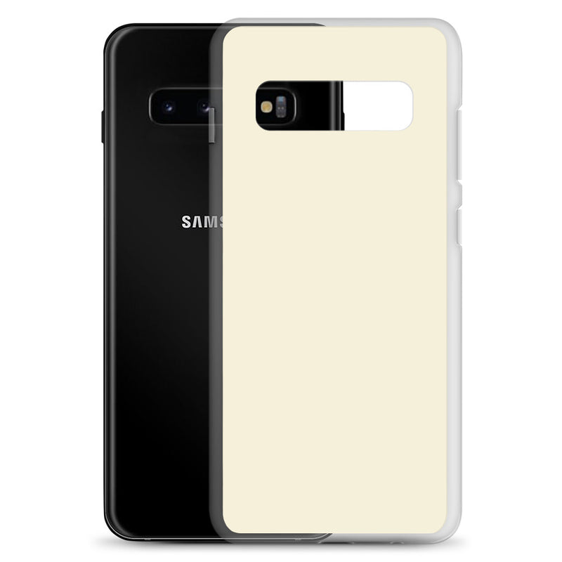 Load image into Gallery viewer, Apricot Yellow Samsung Clear Thin Case Plain Color CREATIVETECH