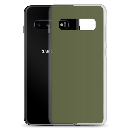 Saratoga Green Samsung Clear Thin Case Plain Color CREATIVETECH