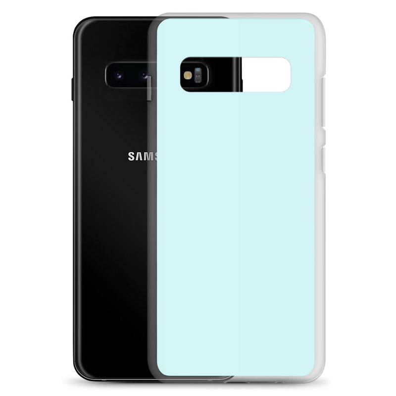 Load image into Gallery viewer, Light Cyan Blue Samsung Clear Thin Case Plain Color CREATIVETECH