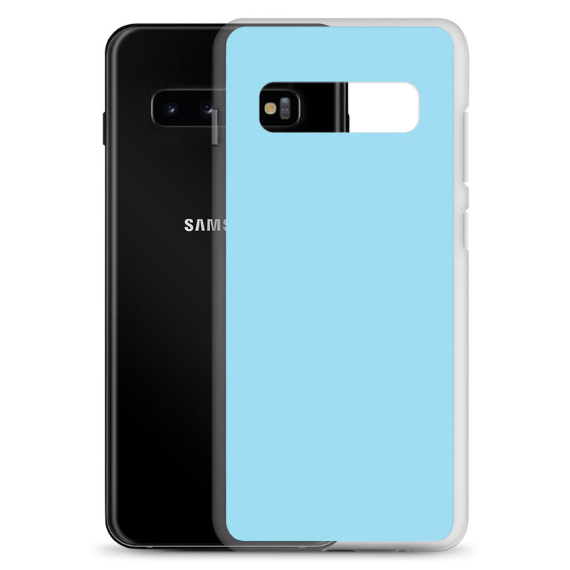 Load image into Gallery viewer, Columbia Blue Samsung Clear Thin Case Plain Color CREATIVETECH