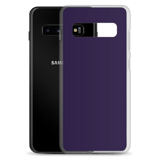 Tolopea Dark Purple Samsung Clear Thin Case Plain Color CREATIVETECH