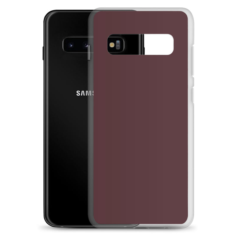 Load image into Gallery viewer, Cab Sav Brown Samsung Clear Thin Case Plain Color CREATIVETECH
