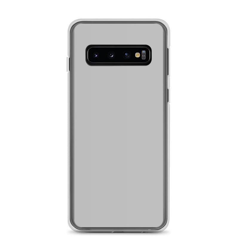 Load image into Gallery viewer, Silver Grey Samsung Clear Thin Case Plain Color CREATIVETECH