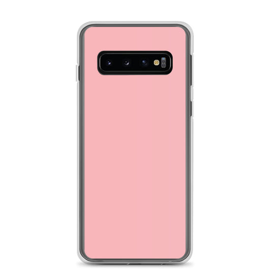Light Pink Samsung Clear Thin Case Plain Color CREATIVETECH