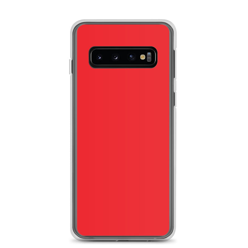 Load image into Gallery viewer, Alizarin Red Samsung Clear Thin Case Plain Color CREATIVETECH