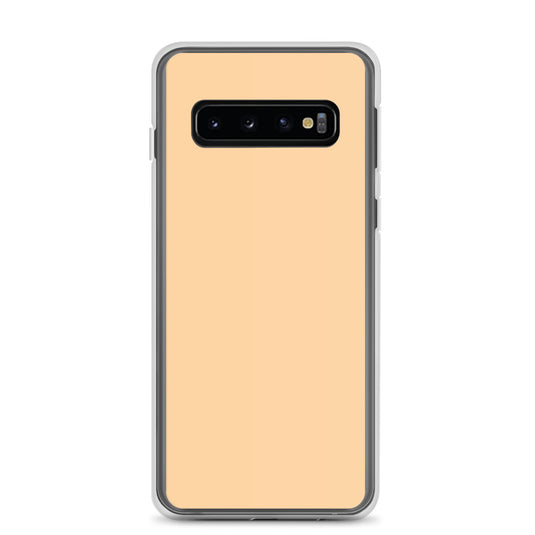 Frangipani Orange Samsung Clear Thin Case Plain Color CREATIVETECH