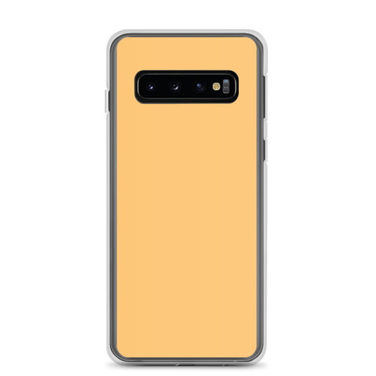 Chardonnay Yellow Orange Samsung Clear Thin Case Plain Color CREATIVETECH