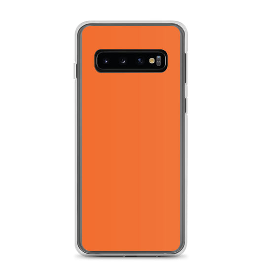 Orange Samsung Clear Thin Case Plain Color CREATIVETECH