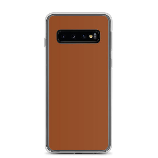 Saddle Brown Samsung Clear Thin Case Plain Color CREATIVETECH