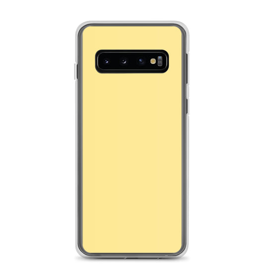 Vis Vis Yellow Samsung Clear Thin Case Plain Color CREATIVETECH