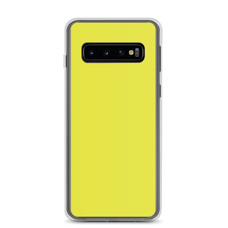 Load image into Gallery viewer, Starship Yellow Samsung Clear Thin Case Plain Color CREATIVETECH