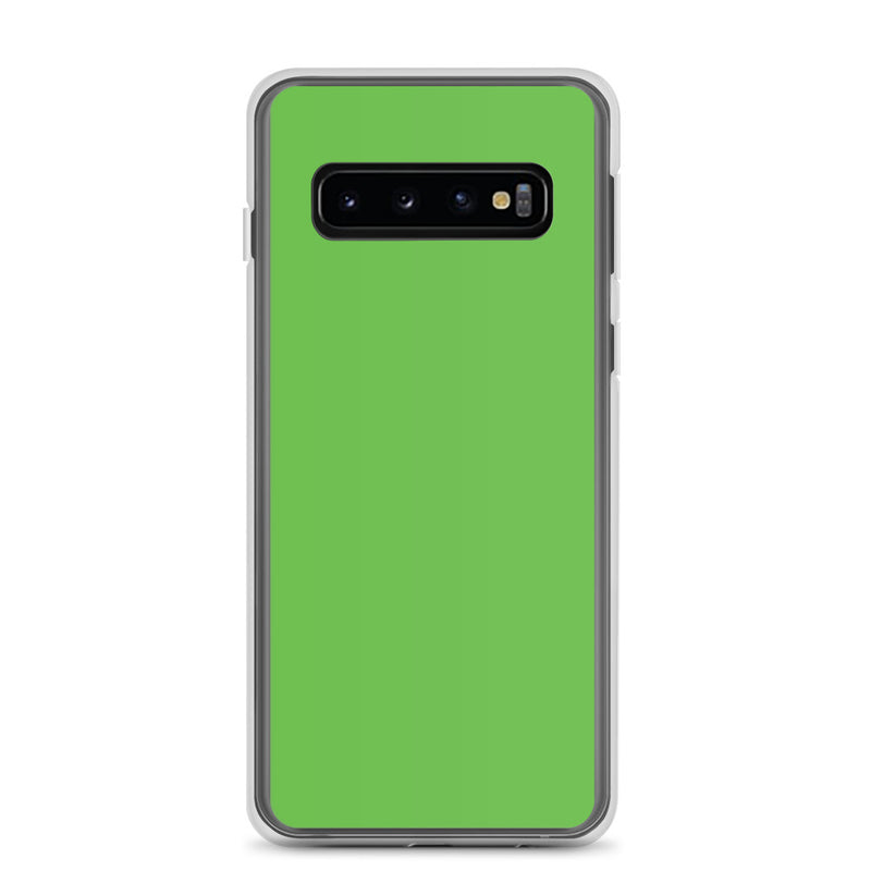 Load image into Gallery viewer, Kelly Green Samsung Clear Thin Case Plain Color CREATIVETECH
