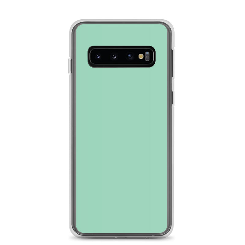 Load image into Gallery viewer, Vista Blue Green Samsung Clear Thin Case Plain Color CREATIVETECH