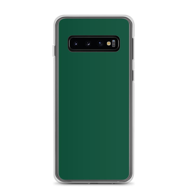 Load image into Gallery viewer, British Racing Green Samsung Clear Thin Case Plain Color CREATIVETECH