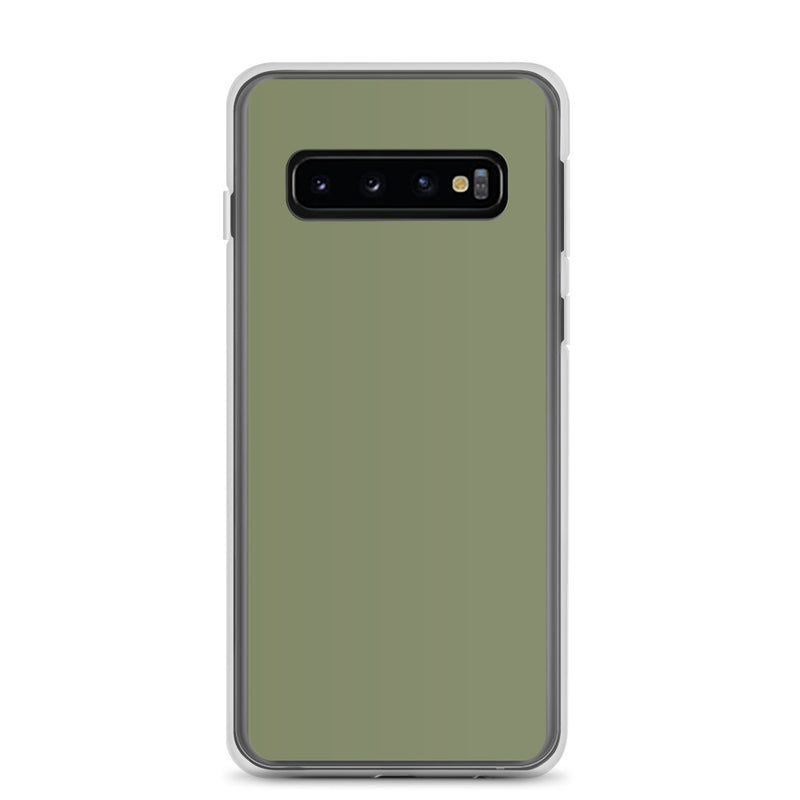 Load image into Gallery viewer, Finch Green Samsung Clear Thin Case Plain Color CREATIVETECH