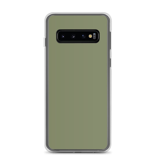 Finch Green Samsung Clear Thin Case Plain Color CREATIVETECH