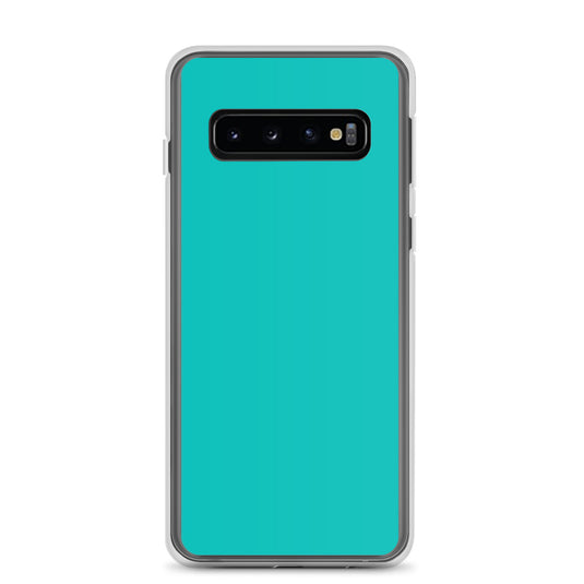 Iris Blue Samsung Clear Thin Case Plain Color CREATIVETECH