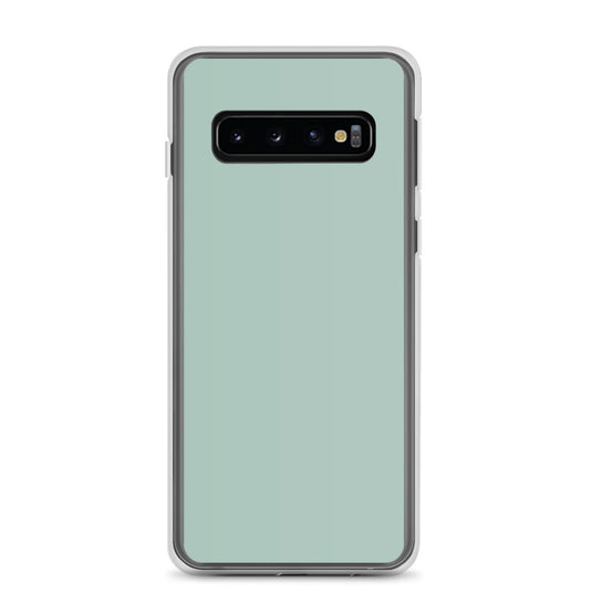 Opal Green Blue Samsung Clear Thin Case Plain Color CREATIVETECH