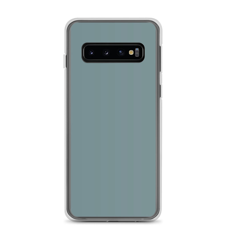 Load image into Gallery viewer, Gothic Blue Samsung Clear Thin Case Plain Color CREATIVETECH