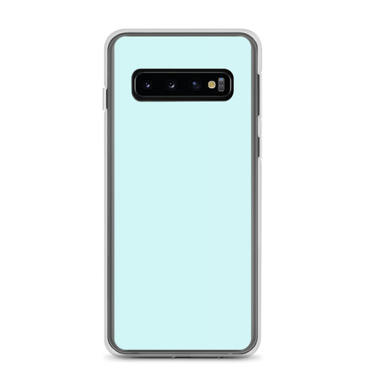 Light Cyan Blue Samsung Clear Thin Case Plain Color CREATIVETECH