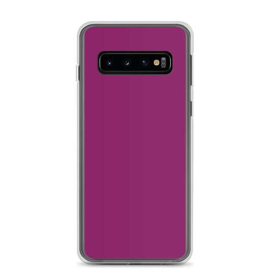 Eggplant Red Violet Purple Samsung Clear Thin Case Plain Color CREATIVETECH