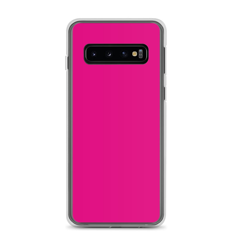 Load image into Gallery viewer, Medium Violet Red Samsung Clear Thin Case Plain Color CREATIVETECH