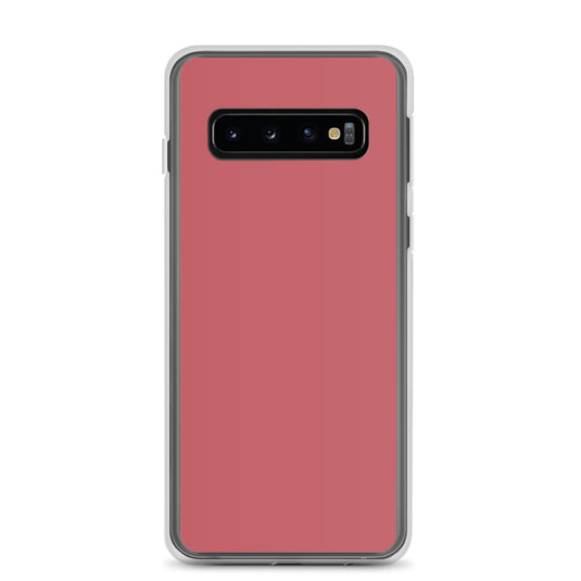 Mandy Red Samsung Clear Thin Case Plain Color CREATIVETECH