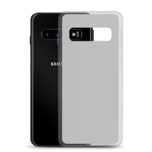 Silver Grey Samsung Clear Thin Case Plain Color CREATIVETECH