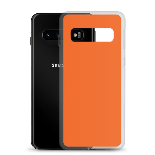 Orange Samsung Clear Thin Case Plain Color CREATIVETECH