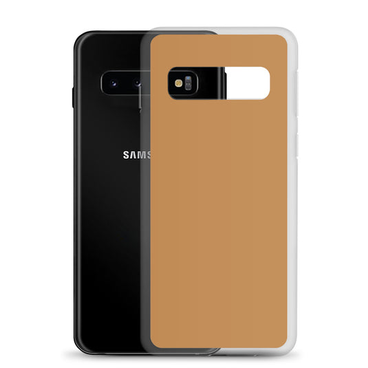 Nude Brown Yellow Samsung Clear Thin Case Plain Color CREATIVETECH