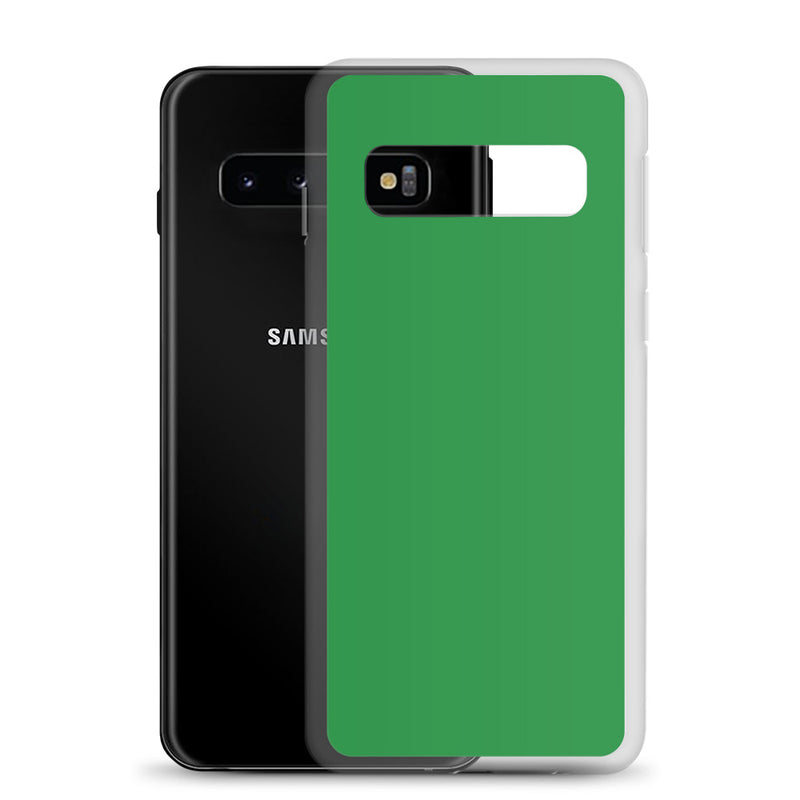 Load image into Gallery viewer, Sea Green Samsung Clear Thin Case Plain Color CREATIVETECH