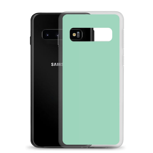 Vista Blue Green Samsung Clear Thin Case Plain Color CREATIVETECH