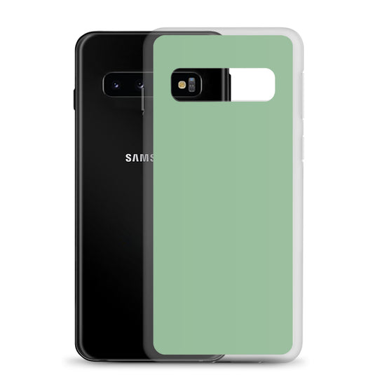 Sea Green Samsung Clear Thin Case Plain Color CREATIVETECH