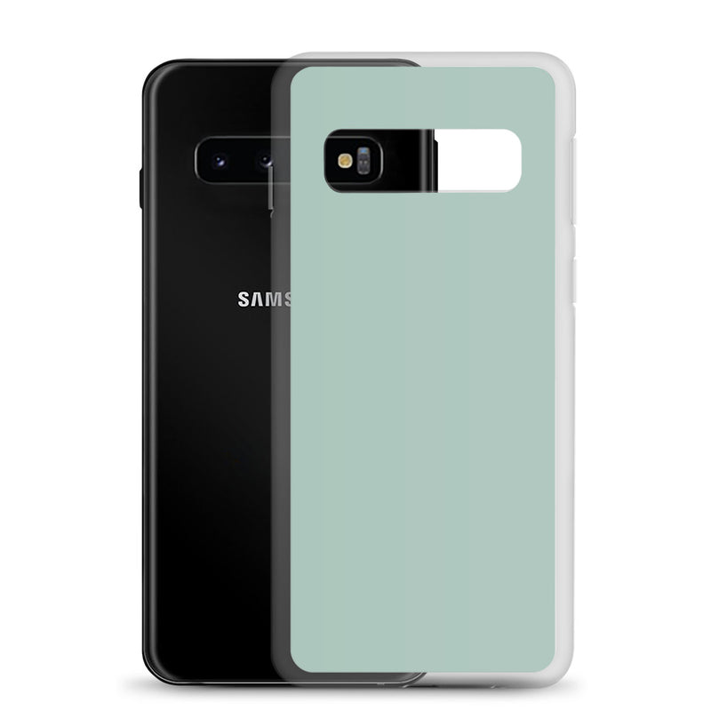 Load image into Gallery viewer, Opal Green Blue Samsung Clear Thin Case Plain Color CREATIVETECH