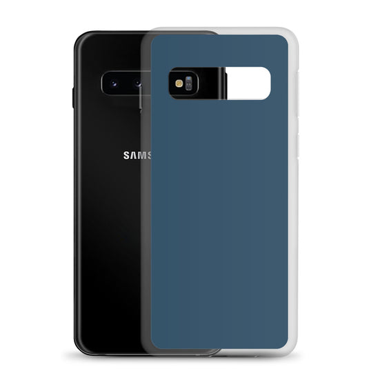 Arapawa Blue Samsung Clear Thin Case Plain Color CREATIVETECH