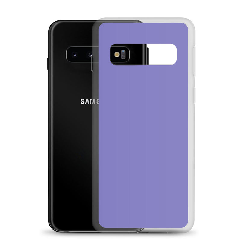 Load image into Gallery viewer, Moody Blue Purple Samsung Clear Thin Case Plain Color CREATIVETECH