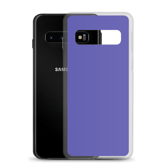 Medium Slate Purple Blue Samsung Clear Thin Case Plain Color CREATIVETECH