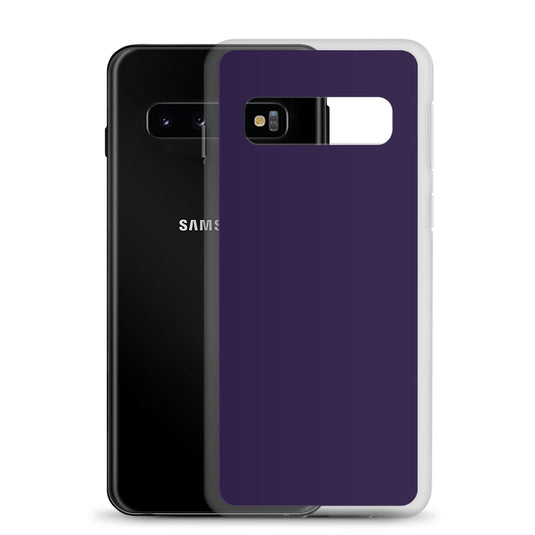 Tolopea Dark Purple Samsung Clear Thin Case Plain Color CREATIVETECH