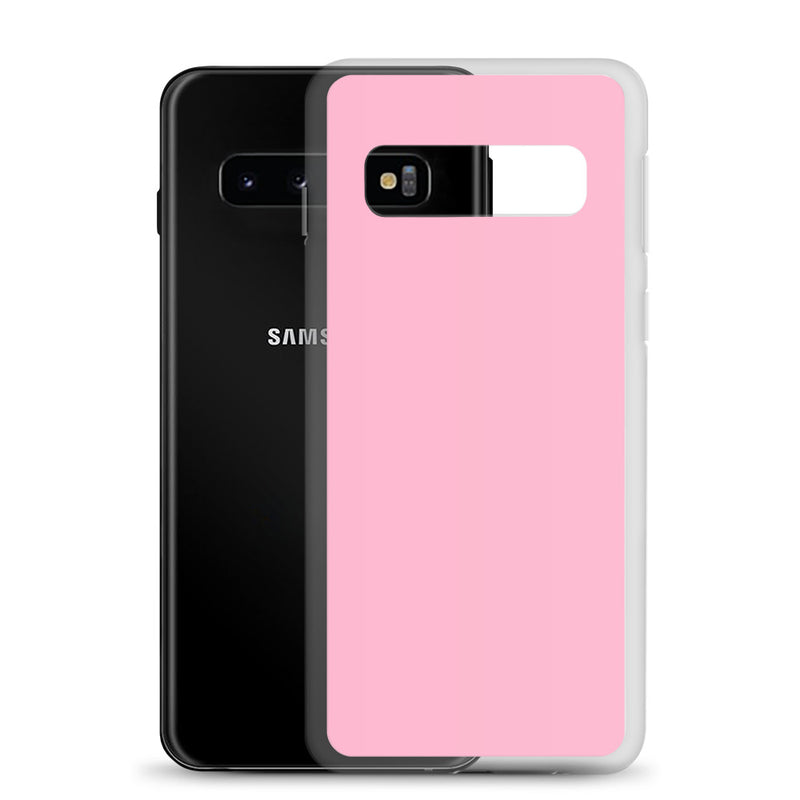 Load image into Gallery viewer, Cotton Candy Pink Samsung Clear Thin Case Plain Color CREATIVETECH