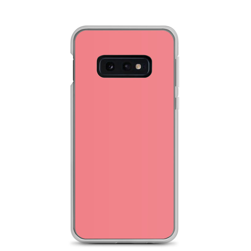 Load image into Gallery viewer, Frolly Red Samsung Clear Thin Case Plain Color CREATIVETECH