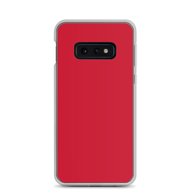 Load image into Gallery viewer, Red Samsung Clear Thin Case Plain Color CREATIVETECH