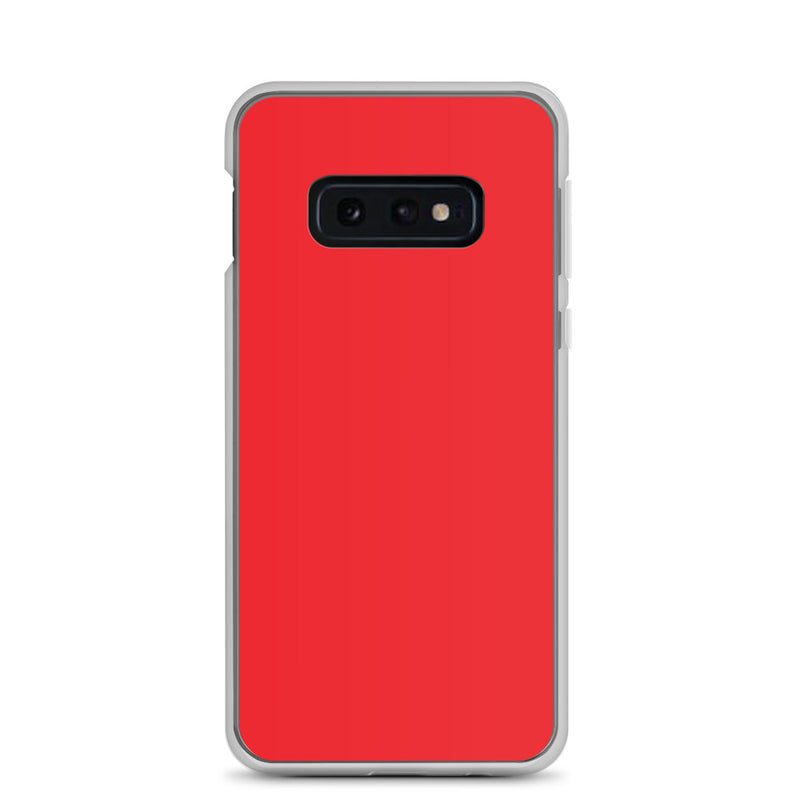 Load image into Gallery viewer, Alizarin Red Samsung Clear Thin Case Plain Color CREATIVETECH